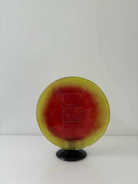 Image 1 of Vintage 1960’s Glassculptuur Brandende Zon
