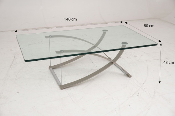 Image 1 of Rolf Benz 1150 Couchtisch Beistelltisch Tisch Glas 140 cm