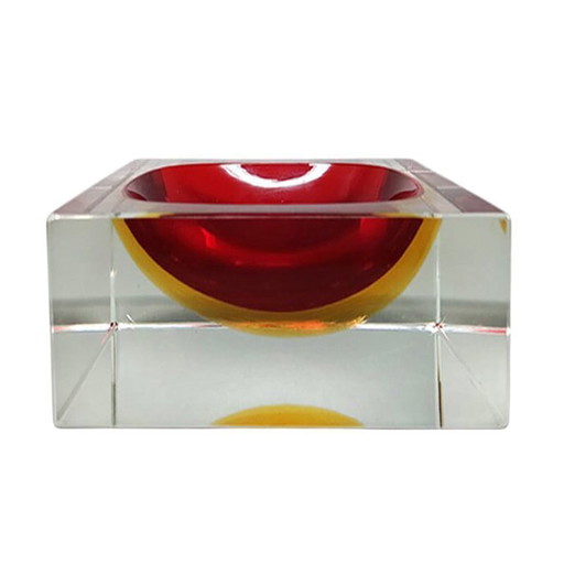 Schale aus Muranoglas im Mid-Century-Modern-Stil der 1960er Jahre von Flavio Poli für Seguso Sommerso / Ablageschale