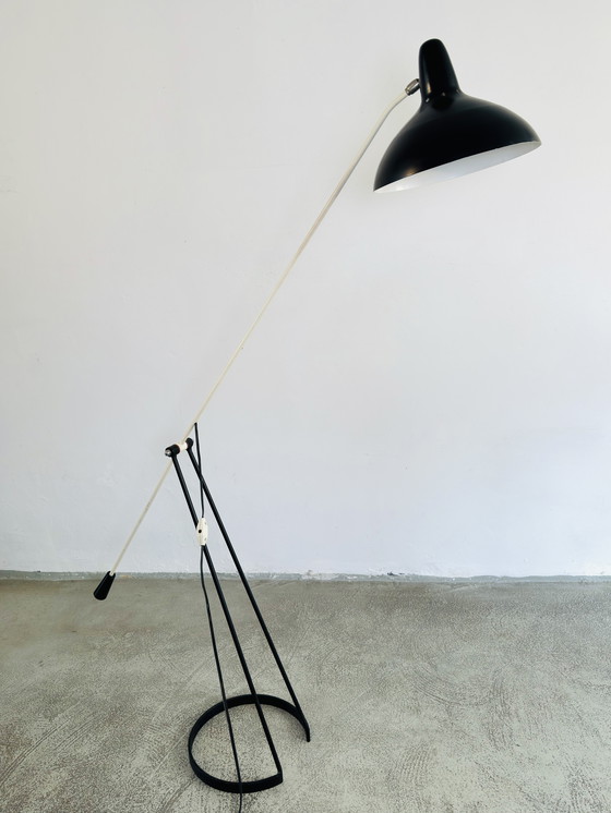 Image 1 of TIVOLI GRASSCHOPPER VLOERLAMP DOOR FLORIS H. FIEDELDIJ VOOR ARTIMETA, NEDERLAND, jaren 1950
