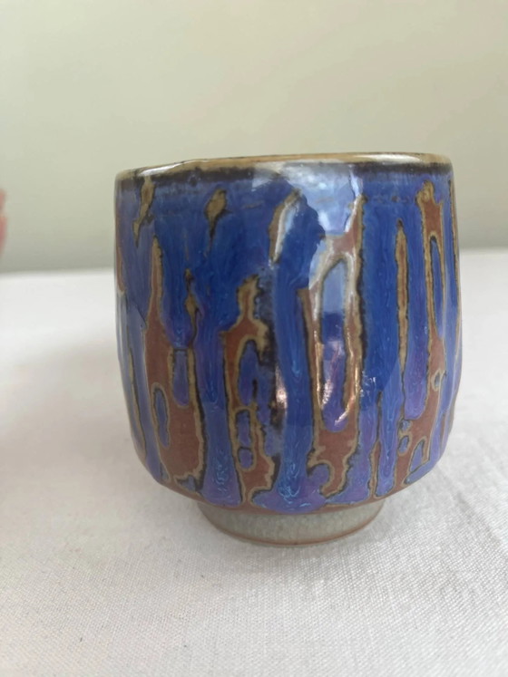 Handgefertigter Steingutbecher – Geschirr, Porcelain, Brutalist (photo 6 of 7)