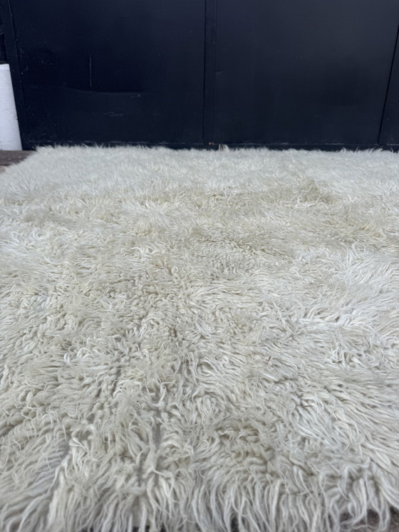 Groot Scandinavisch wollen tapijt van Rya, jaren 60 – Vloerkleden en tapijten, Wool (photo 6 of 15)