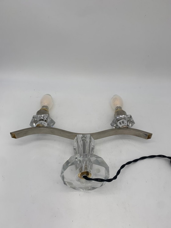 Image 1 of Pair of Murano glass table lamps from the 1930s