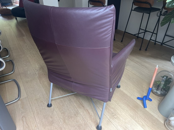 Montis Charly Met Voetenbankje, Onbeschadigd En Originele Leren Bekleding – Fauteuils, Leather, Metal (photo 3 of 7)