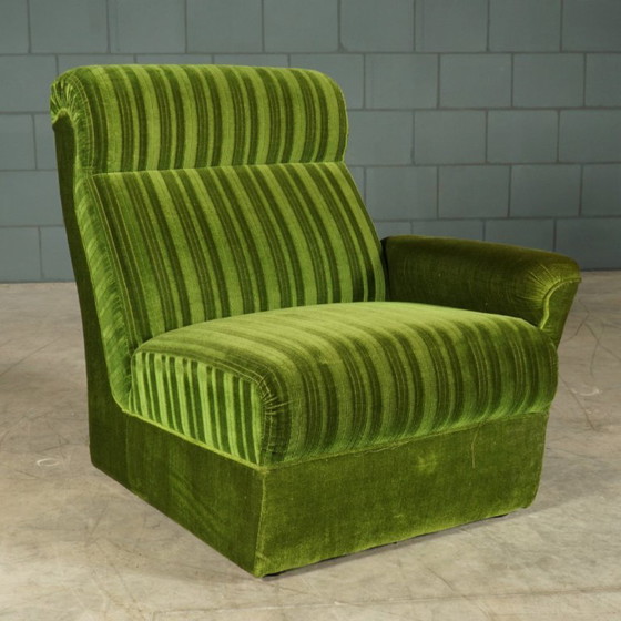 Vintage modular seating group - green velvet - 1960s – Modular sofas, Textile (photo 16 of 19)