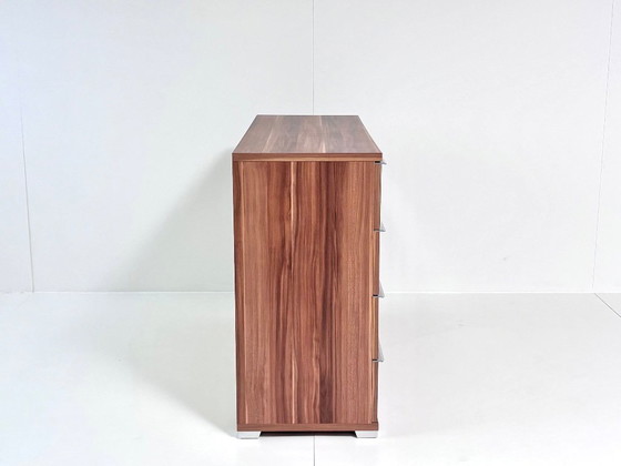 Nolte Möbel Alegro Cassettiera, Noce Macadamia & Vetro Bianco, Cassettiere, Legno, Marrone, Modern (foto 11 di 15)