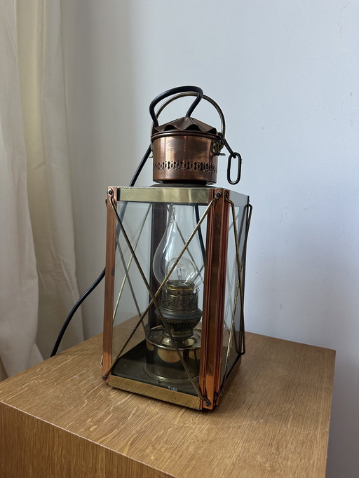 Kosmos Brenner vintage nautical lantern-style lamp