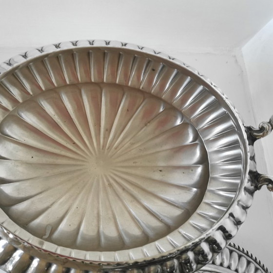 Solid .925 Sterling Silver Gadrooned Tureen – Alfredo Montejo Style – c. 1940-1960 – Table accessories (photo 14 of 14)