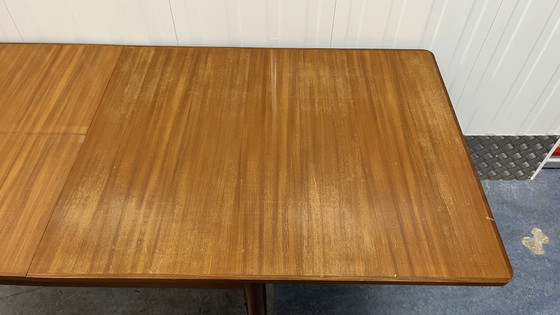 Image 1 of Vintage Mid - Century Extendable Dining Table Teak Wood