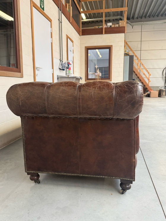 Image 1 of Leather Seat With Buttons