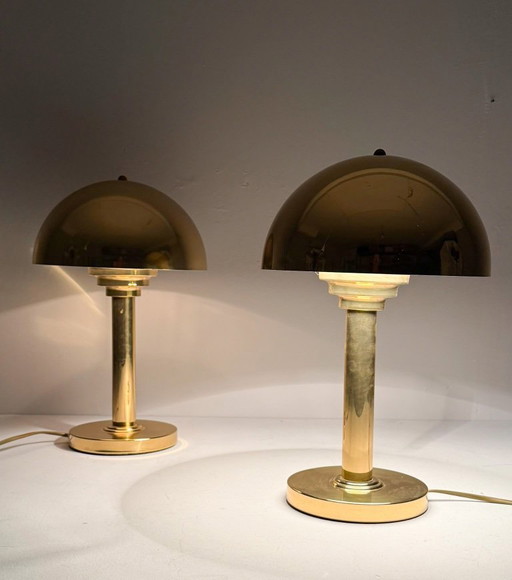 Lampade da tavolo/lampade a cuscino in stile Art Déco, prodotte da WSB Germania negli anni '70.