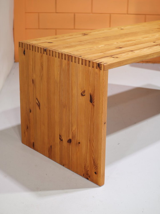 Image 1 of Ate van Apeldoorn Schreibtisch Esstisch Kiefer 1970er