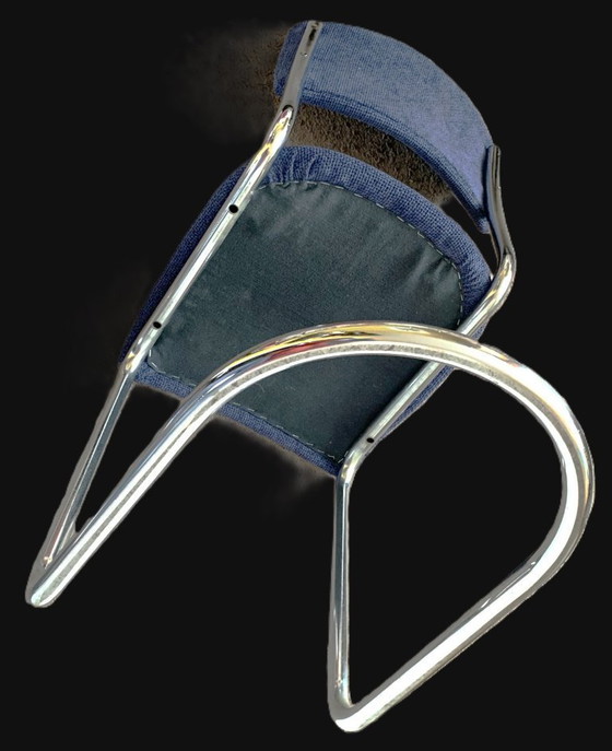 Image 1 of Sedia in tubolare d'acciaio attr. W.H.Gispen