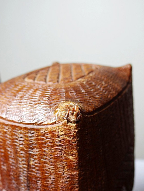 Image 1 of Couple de bustes Malgaches bois exotique sculpté artisanat années 60-70