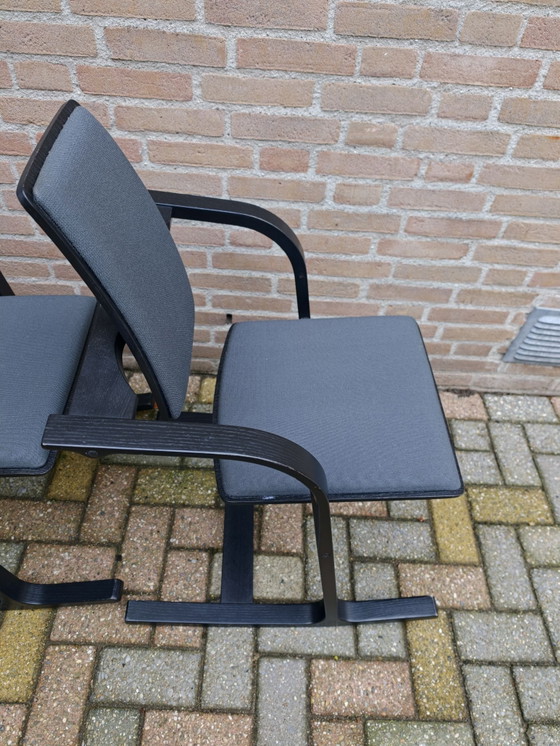 SET DI DUE sedie di design nere Varier Actulum, Sedie da pranzo, Legno, Cotone, Nero (foto 5 di 15)