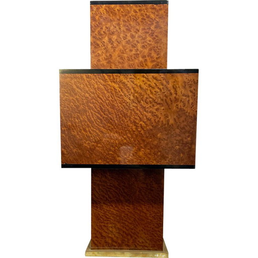 Vintage wooden table lamp, 1970