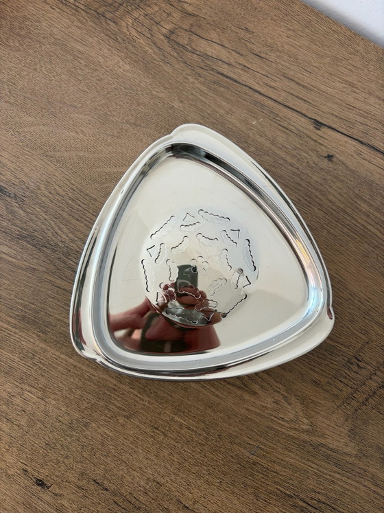 Vintage Mechanical Butter Dish « Coquillor », Triangular Shape, 50s/60s, Kitchen accessories, Other, Silver (photo 2 of 7)