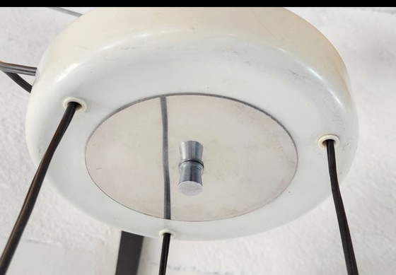 Image 1 of Vintage hanglamp, verchroomd metaal, origineel uit de jaren 70.