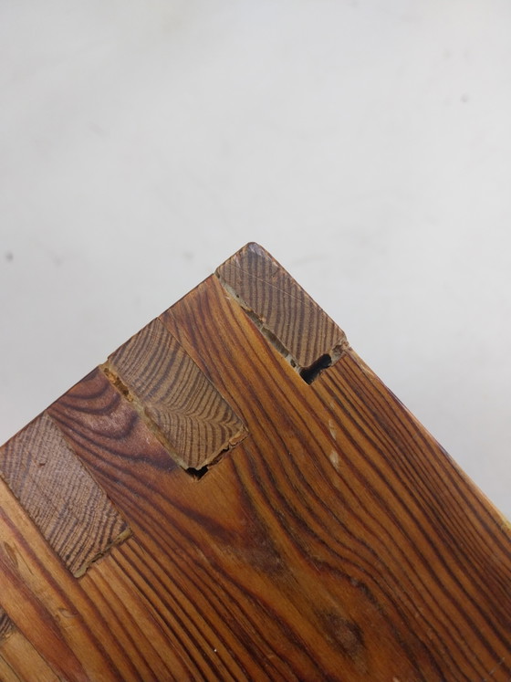 1x 1970s Ate Van Apeldoorn Side Table in Pine Wood 60 X 40 X 41cm (photo 8 of 9)