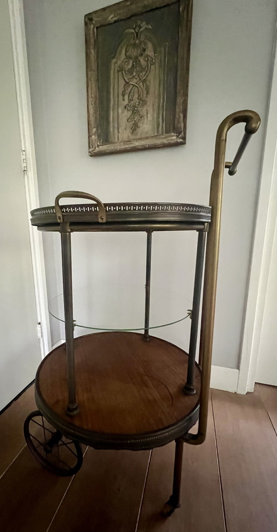 Image 1 of Carrello dei drink in stile Hollywood Regency