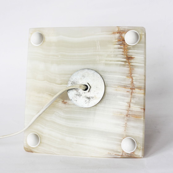 Image 1 of Vintage onyx piramide lamp