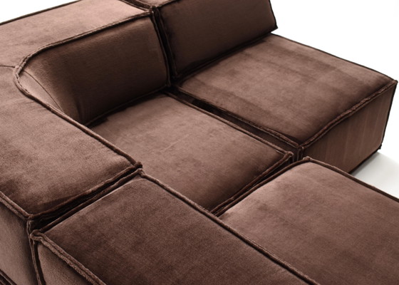 Divano componibile COR Trio marrone cioccolato Germania Svizzera 1972 NUOVA TAPPEZZERIA, Divani modulari (foto 4 di 20)