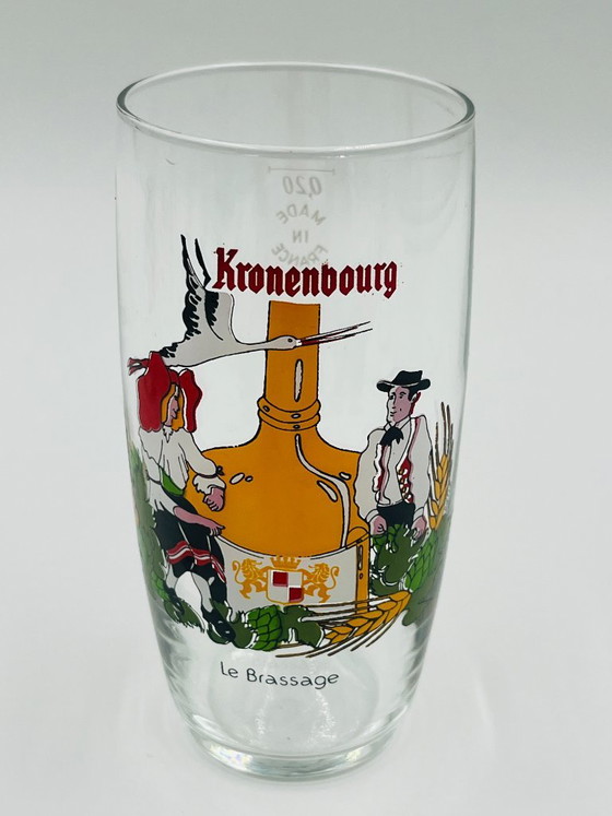 Set completo di 6 bicchieri Kronenbourg 'La Storia della Birra', Kronembourg, Bicchieri e caraffe, Vetro (foto 4 di 9)