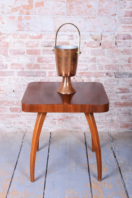 Original Art Deco Standing Champagne Cooler, Brass, Copper, France, 1920s, Table accessories, Metal, Brown (photo 10 of 11)