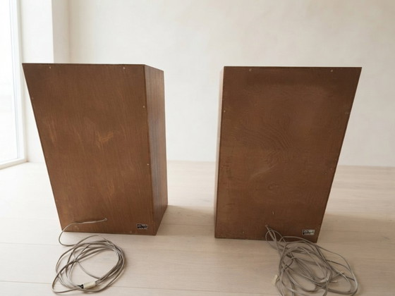 Set van twee Tesla ARS 825 Hi-Fi luidsprekers, vintage houten behuizing, Tsjecho-Slowakije, 66 × 41 × 25 cm (photo 11 of 12)