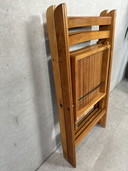 2x vintage houten klapstoelen - beuk