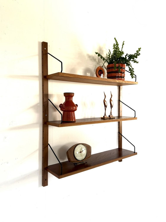 Image 1 of Vintage teak wall system, Poul Cadovius ‘60