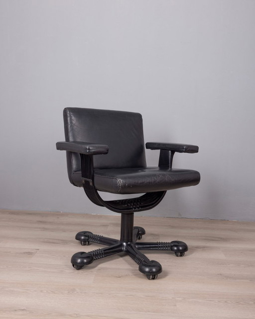 Vintage 1970s Desk Chair, Mix Design Model by Afra and Tobia Scarpa for Molteni