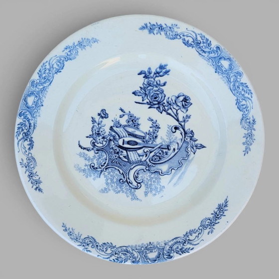 6 piatti piani Clairefontaine modello Luigi XV – Stoviglie, Porcelain, Vintage (photo 5 of 8)