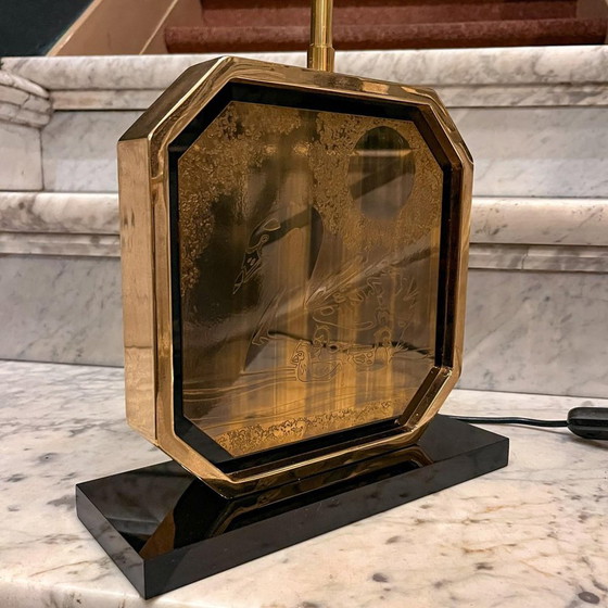 Lampada da tavolo Hollywood Regency di Georges Mathias per Maho, anni '70 – Lampade da tavolo, Brass (photo 5 of 14)