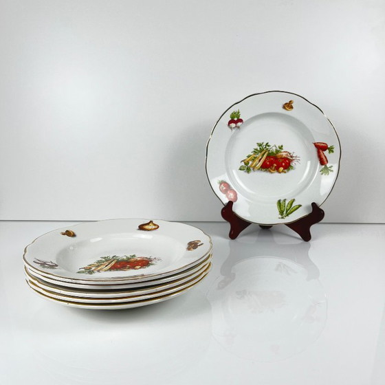 Image 1 of Set di piatti fondi Lunéville "Le Potager" da 6 KG, 1950/7