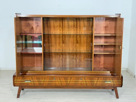 Image 1 of Vintage Mid-Century Highboard / Bar Cabinet / Sideboard / Living Room Cabinet