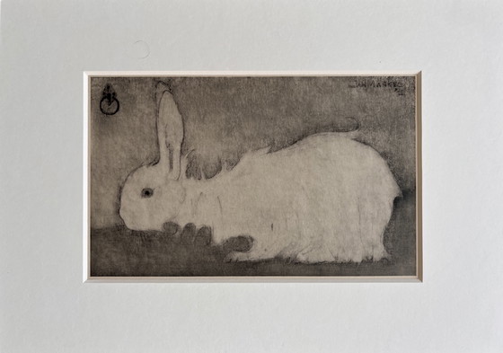 Image 1 of Jan Mankes 1889-1920 / Original Heliogravure White Rabbit 1923