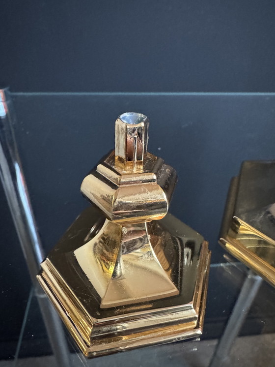 Image 1 of Candeliere Nagel placcato oro degli anni '70