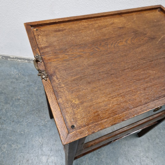 Antique Tea Cabinet Wine Cabinet Minibar – Liquor cabinets, Glass, Wood (photo 11 of 15)