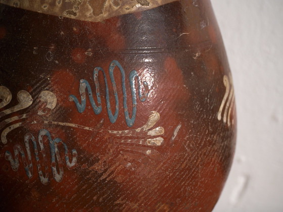 Pair of Antique Glazed Ceramic Jugs, Central Europe, circa 1920, Crockery, Blue (photo 6 of 13)