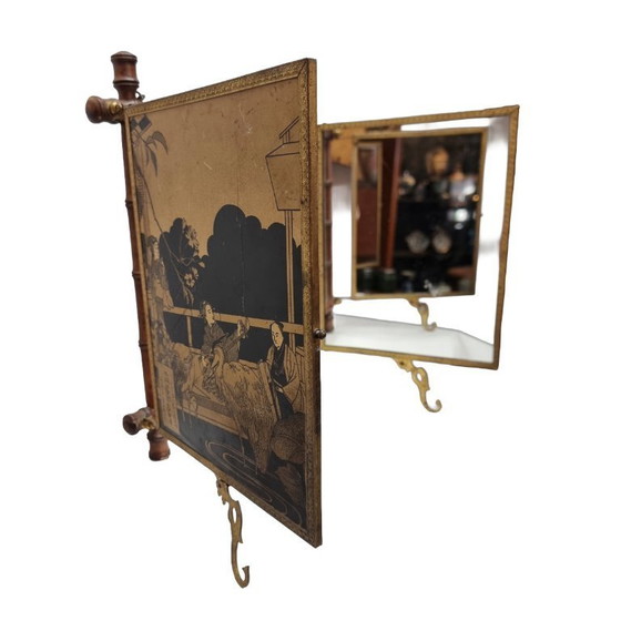 Image 1 of Miroir triptyque de style japonais ancien