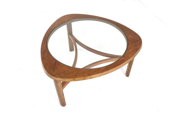 Image 1 of Table basse Nathan avec verre vintage 'Bicester'