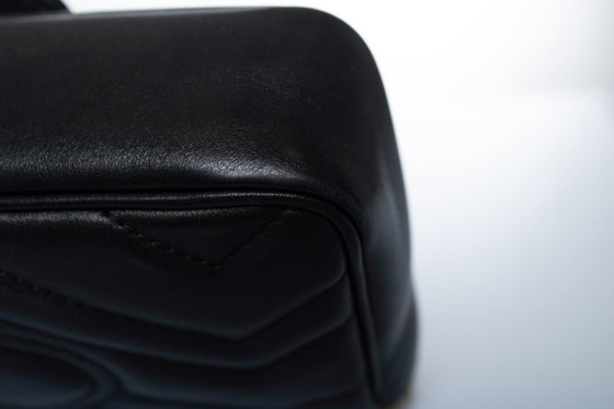 Gucci, Mini Marmont Bag in Black Leather – Crossbody bags, Calfskin (photo 9 of 18)