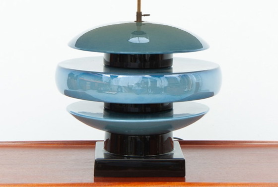 Image 1 of Grande lampada in ceramica di Shanghai, opera di François Chataîn, anni '80.