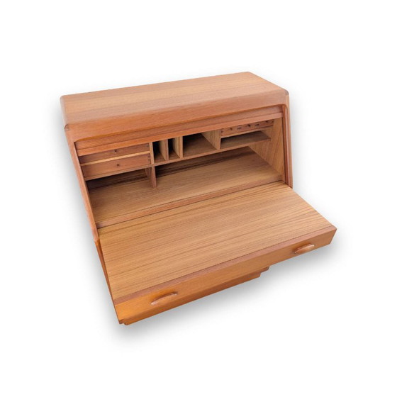 Dyrlund Scrittoio Mid-century Cassettiera Danese Toeletta Teak – Cassettiere, Legno (photo 5 of 12)