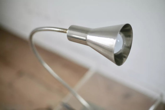 Image 1 of Stalen lamp uit de jaren 70
