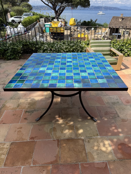 Bespoke Tiled Table- St Tropez