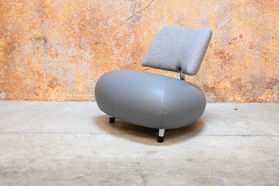 Poltrona di design Leolux Pallone in pelle grigia + tessuto – Poltrone, Tessile (photo 8 of 8)