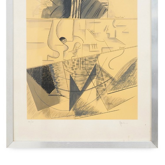 Image 1 of Aldo Mondino, Litografia a colori su carta, Danza, anni '70