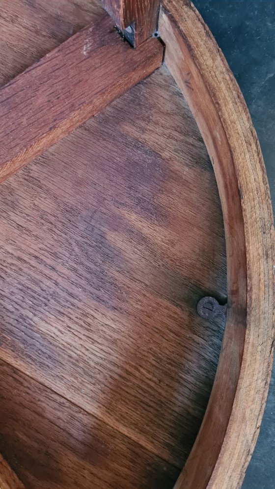 Image 1 of Amsterdam School style side table with star-shaped top